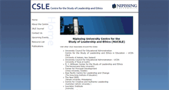 Desktop Screenshot of csle.nipissingu.ca