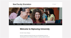Desktop Screenshot of newfaculty.nipissingu.ca